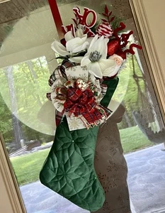 Christmas Themed Stuffed Stocking, Hanging Wall Decor - Picture 1 of 1