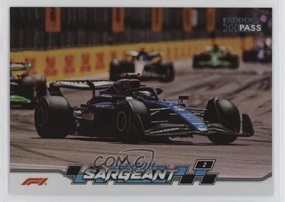 2024 Topps Paddock Pass Formula 1 Car Rainbow Foilboard /25 Logan Sargeant #50 - Image 1 of 2