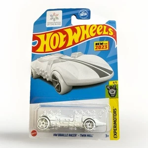 Hot Wheels Experimotors Braille Racer Twin Mill Federación Nacional de Ciegos - Imagen 1 de 3