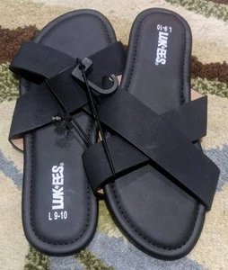 Lukees Damen Sandalen schwarz neu mit Etikett Größe L 9-10 - Bild 1 von 2