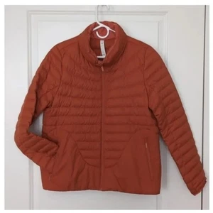 Chaqueta de plumón Lululemon ligera calce relajado naranja cañón talla 8 - Imagen 1 de 13