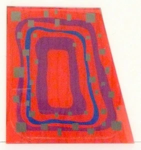 WURLITZER X-7 JUKEBOX venta de piezas: PANEL DE VIDRIO SUPERIOR IZQUIERDO - Imagen 1 de 1