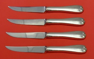 Flemish by Tiffany & Co. Sterling Silver Steak Knife Set 4pc HHWS Custom 8 1/2" - Image 1 of 2
