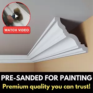 Coving Cornice Crown Molding 100x100mm BSX15 Lightweight Ceiling XPS polystyrene - Picture 1 of 19