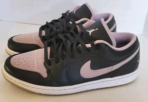 Size 10 Nike Jordan 1 Low SE Black Iced Lilac Sneakers DV1309-051 - Picture 1 of 9