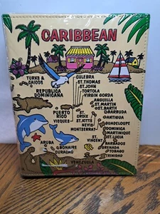 LEATHER CARIBBEAN THEMED PHOTO ALBUM - Picture 1 of 9