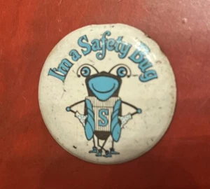 Vintage "I'm A Safety Bug" Button - Bild 1 von 4