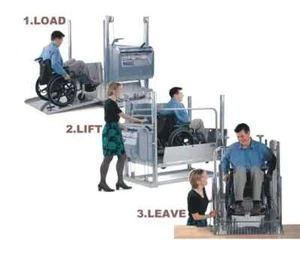 155cm MOBILE ROLLSTUHLLIFT für TREPPE PLATTFORMLIFT HUBLIFT TREPPENLIFT AUFZUG - Bild 1 von 14