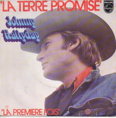 disque vinyle 45 tours Johnny Hallyday La terre promise série parade - Photo 1/2