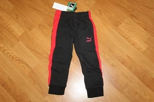 NWT BOYS PUMA SZ 4 SWEATPANTS BLACK - Picture 1 of 4