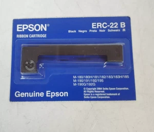 Genuine Epson ERC-22B Black Ribbon Cartridge(4B) - Picture 1 of 4