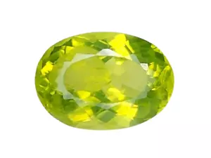 1.41CTS BEAUTIFUL GREEN NATURAL PERIDOT OVAL SHAPE LOOSE GEMSTONES - Picture 1 of 3