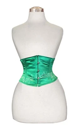 Corsé de satén debajo del busto entrenamiento cintura doble acero deshuesado cintura 8079S Foto 1 de 4