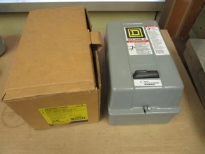 NEW SQUARE D AC MAGNETIC NEMA SIZE 00 STARTER ENCLOSURE 8536SAG12V02S SER B - Picture 1 of 6