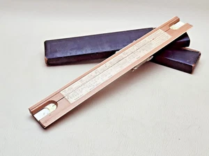 Regla logarítmica Diapositiva Regla Wichmann Dispositivo de dibujo vintage alemán. - Imagen 1 de 10