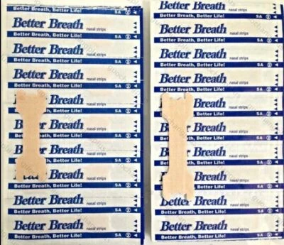 200 PEZZI CEROTTI NASALI nasal strips Better Breath misura grande 66mmx19mm hot