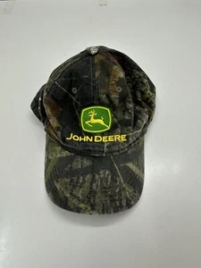 John Deere Kids Baseball Hat Brown Camo Logo Embroidered - Picture 1 of 9