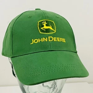 John Deere Baseball Cap Strapback Hat Nothing Runs Like A Deere Tractor Farm NWT - Picture 1 of 12