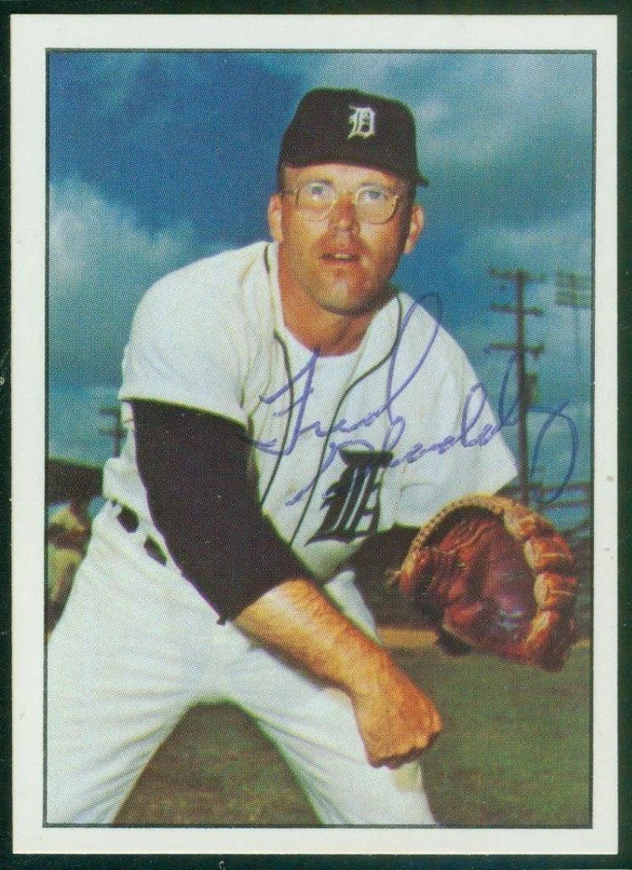 Original Autograph of Fred Gladding of the Detroit Tigers on a 1978 TCMA Card - Image 1 of 3