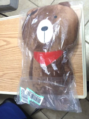 Kids Childs Car Seat Belt Buddys Plush Seat Belt Pillow Padding Brown Bear 16in - Image 1 of 2