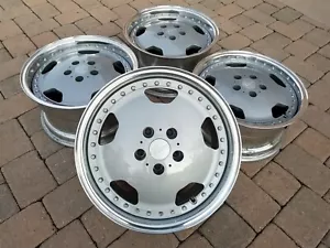 Perte Work Aero Old School '90s JDM 17x9/8 2-Piece Monoblock Wheels Rims 5x114.3 - Picture 1 of 12