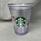 Starbucks 2011 Christmas Winter Fox Cold Cup Clear Tumbler 12oz - NO Straw