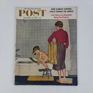 The Saturday Evening Post November 29 1958 Climate Control, The Bismark, Bonfire - Foto 1 di 7