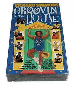 Richard Simmons Groovin In The House VHS Tape Aerobic Workout Exercise Music - Picture 1 of 2