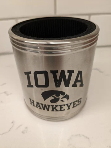 Iowa Hawkeyes Stainless Steel Can Cooler Cover