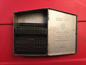 Vintage New York Twist Drill Index Corporation Metal Box Only 1 to 60 (No Bits)  - Picture 1 of 12