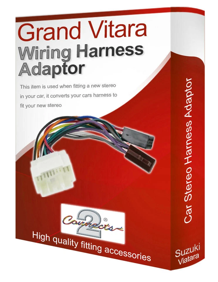 Suzuki Grand Vitara Radio Estéreo Cableado Cable Adaptador Gomas Convertidor - Imagen 1 de 1