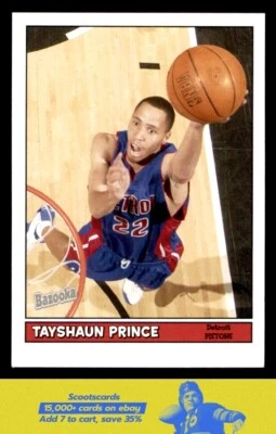 2005-06 Bazooka Tayshaun Prince card #81 Detroit Pistons - Image 1 of 2