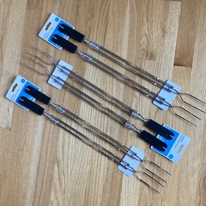 Extension Grilling Forks SS Cookout Smores Fire Pit Marshmallow Roasting 6 Each - Picture 1 of 6