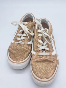 Zapatilla deportiva baja Junior Vans Old School Skool talla 5 dorado brillo - Imagen 1 de 10