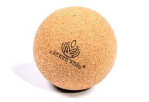Sacred Pose Eco Natural Cork Yoga Massage Ball Brand New In Box - Picture 1 of 7