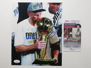 JASON KIDD SIGNIERT 8x10 DALLAS MAVERICKS TROPHÄE FOTO JSA COA - Bild 1 von 4