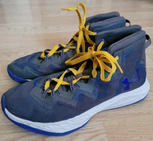 Under Armour Talla 7 Jóvenes Niños Buscador de Calor Tenis Zapatos Baloncesto Gris Azul - Imagen 1 de 11