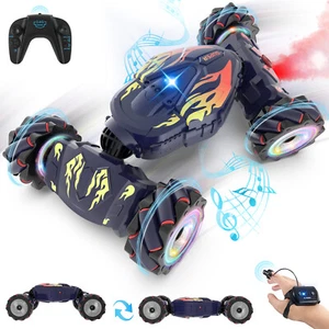4x4 Gesto RC Coche Control Remoto Coche Acrobacias Juguetes Luces de Spray Música Girar 360° - Imagen 1 de 16