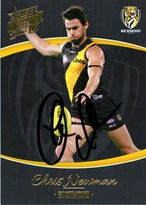 Signed 2014 Richmond Tigers AFL Select Honours Card - Chris Newman - Bild 1 von 3