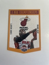 2012-13 Panini Past & Present Lebron James 2 NBA Championships Die-Cut #18