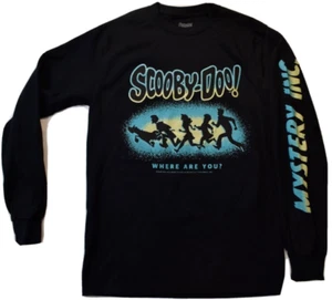 Scooby Doo! Mens Where Are You? Frightened Group Long Sleeve Shirt New S - Picture 1 of 5