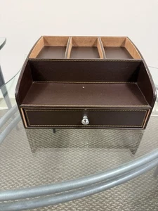 NEU Leder Diener Organizer mit Schublade... Ultra Hochwertig... Klassiker! - Bild 1 von 7