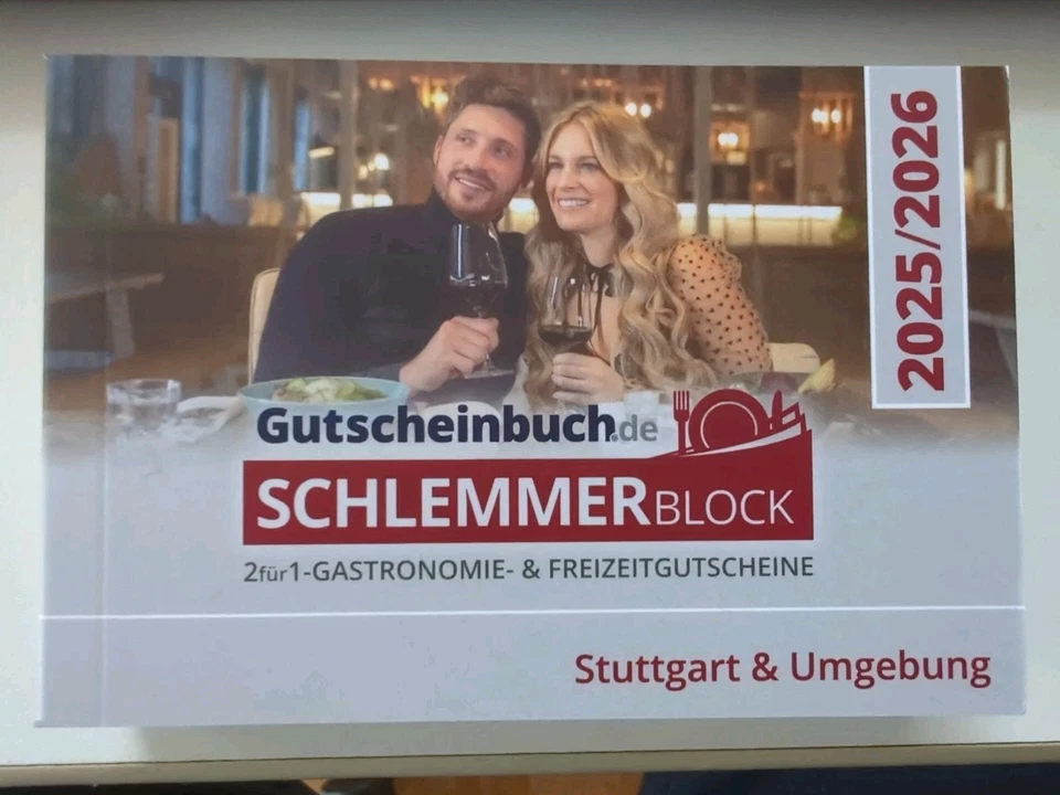 Gutscheinbuch, Schlemmerblock Stuttgart 2026, gültig ab sofort bis Dez 2026 - Bild 1 von 1
