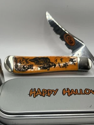 Cuchillo Case XX Vintage Org 61953 L Bruja y Gato HALLOWEEN Foto 1 de 4
