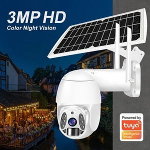 Security Solar Charged PTZ Camera with 4G WIFI Network Color Night Vision Audio - Picture 1 of 12
