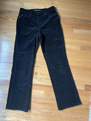 Pantalones de pana negros Lauren Jeans Co Ralph Lauren para mujer talla 8, clásicos Foto 1 de 4
