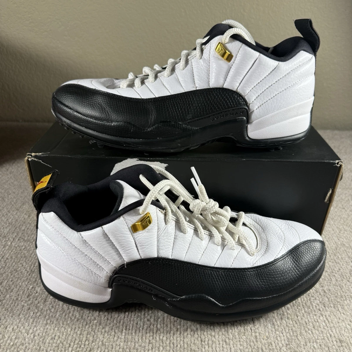 シューズ(男性用) Nike Air Jordan 12 Low Golf \"Taxi\" Jordan 12 Low Golf 'Taxi' - Air Jordan - DH4120 100 - white