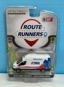Greenlight Route Runners 2019 Ford Transit AMR Ambulance - Picture 1 of 6