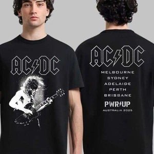 ACDC PWR Up Australia 2025 Angus Young Electric PWR UP Tour T-Shirt - Picture 1 of 3