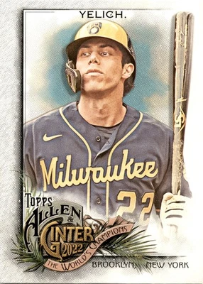 2022 Topps Allen & Ginter #74 Christian Yelich - Image 1 of 2